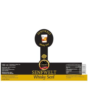 Altenburger Original Senfonie Whisky Mustard 180ml - Premium Grainy Mustard with Whisky | Buy Internationally - Buy Online on GoSupps.com