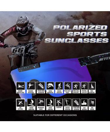MINH 2 Pack P-VIP Youth Cycling Sunglasses - UV 400 Protection, Polarized Eyewear for Men and Women - Buy Online on GoSupps.com