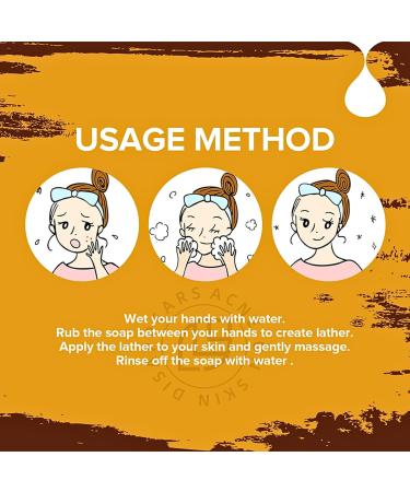 TBeautfave Turmeric Soap Natural Soap for Face & Body Organic Soap Turmeric Brightening Soap Handmade Soap Bar for for Acne & Dark Spots Moisturizing Deep Cleansing Erase Fine Lines - Buy Online on GoSupps.com