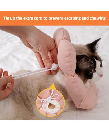 Avont Rewrise Adjustable Soft Cat Collar - Leak Protection for Small Dogs After Surgery - Medium Pink Rose - Buy Online on GoSupps.com