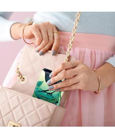 Stylish Leather Lipstick Case Organizer with Mirror - Mini Lip Gloss Holder Bag | Perfect for Travel & Makeup Storage - Buy Online on GoSupps.com