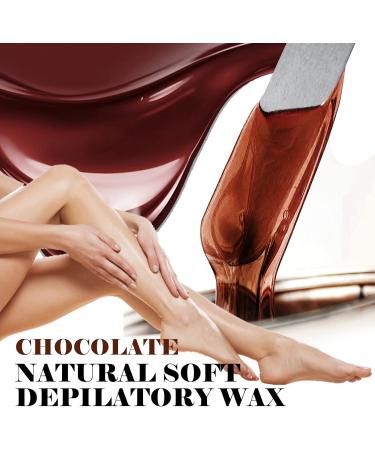 Sharonelle Soft Wax All Purpose Hair Removal Natural Depilatory Canned Wax for Sensitive Skin Canada-Made Melting Wax in Black color Canned Package (24PC Chocolate) 500 ml (Pack of 24) Chocolate - Buy Online on GoSupps.com