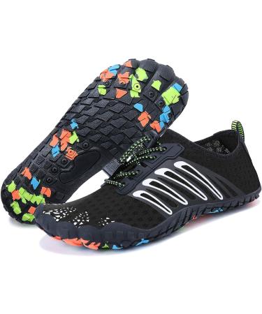 PENGCHENG Water Shoes Quick Dry Barefoot Athletic for Swim Diving Surf Yoga - Black - Buy Online on GoSupps.com