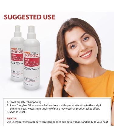 Hobe Labs Energizer Hair Follicle Stimulator - 8 Fl Oz | Boost Hair Growth & Volume | International Shipping Available - Buy Online on GoSupps.com