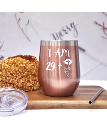 Bokalaka 30th Birthday Gift for Women | Stainless Steel Wine Tumbler - 350ml / 12oz | Perfect 30th Birthday Celebration - Buy Online on GoSupps.com