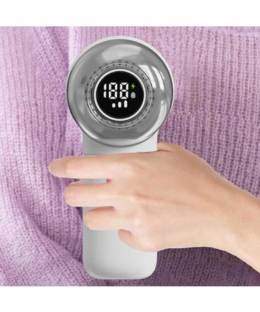 2 in 1 Electric Fabric Shaver & Lint Remover - Adjustable Digital Display Sweater Defuzzer with Dual Blade Heads for Clothes & Sofa - International Shipping Available - Buy Online on GoSupps.com