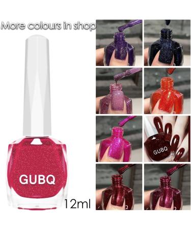 Pink Nail Polish Nail Varnish Shimmer Glitter Quick Dry Breathable French Manicure Natural Elegant Pearl Bright Pink Hot Pink Non-toxic No UV Needed Nail Polish for Woman Home DIY Nail Art Gift - Buy Online on GoSupps.com