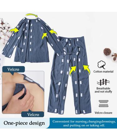 Shop Soft Cotton Tear Away Patient Clothing for Women | Post Surgery & Home Care | Medium Pink Bedridden Suit - Buy Online on GoSupps.com