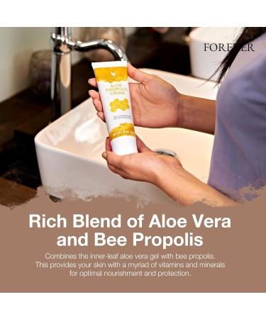 Forever Living - Aloe Propolis Creme Skin Nourishment with Aloe Vera and Bee Propolis Moisturizing Cream with Vitamins A E C 4 oz 4 Ounce (Pack of 1) - Buy Online on GoSupps.com