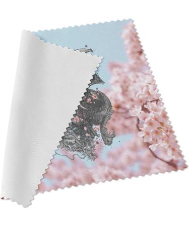 Urban Backwoods Samurai Cherry Blossoms Microfiber Cloth - Premium Glasses Cleaning Cloth for Eyewear & Screens | Shop Internationally - Buy Online on GoSupps.com