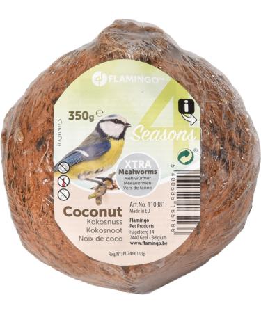 Flamingo Coconut with 3 holes of flour - wild bird food - Buy Online on GoSupps.com
