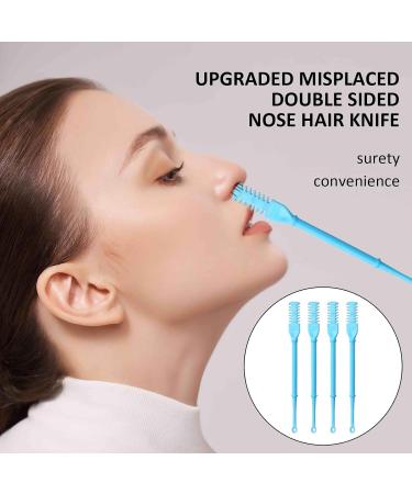 Nasal Hair Cutter Ear Pickers 360 Degree Rotating Nasal Hair Removal Tool 4Pcs Portable Manual Nose Hair Trimmer Gifts Blue - Buy Online on GoSupps.com