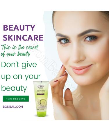 Buy Eva Facial Wash & Makeup Remover 150ml | Cucumber & Yoghurt Enriched - Revitalize Oily Skin Reduce Dehydration | International Shipping - Buy Online on GoSupps.com