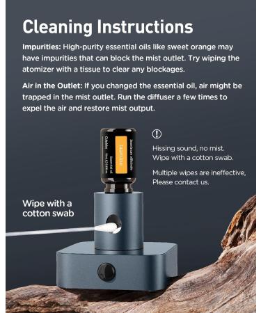 Premium Waterless Nebulizing Diffuser for Essential Oils - Cordless Portable & Super Quiet | Includes 30ml Oil & 2 Caps - Buy Online on GoSupps.com