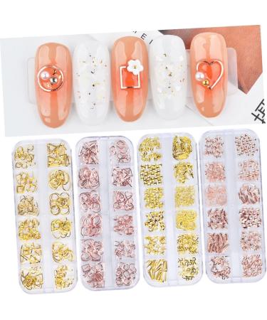 minkissy Nail Art Rivet 1 Box Manicure Tools Rose Gold Decorations Manicure Decoration Rivet 3d Nail DIY Nail Accessories Size 1 Picture 2 - Buy Online on GoSupps.com