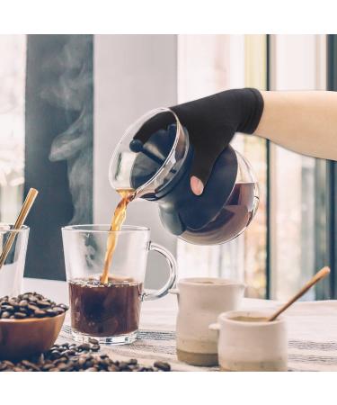 2-Pair Arthritis Compression Gloves for Men & Women - Fingerless Breathable Relief for Rheumatoid & Osteoarthritis - Black Size M - Buy Online on GoSupps.com