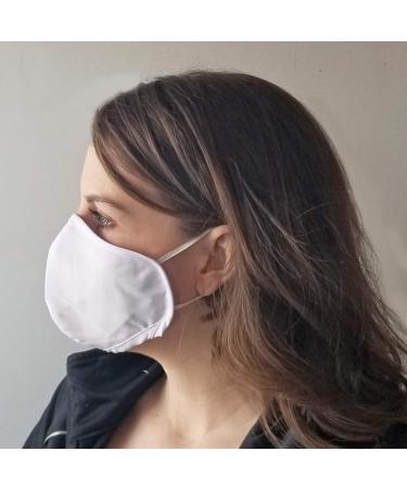 3-Layer Reusable Face Cover Non Medical Face Mask (Pack of 2) Blue/White - Buy Online on GoSupps.com