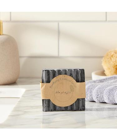 Purifying Charcoal Soap Bar | All-Natural Activated Charcoal & Peppermint | Deep Cleans Pores | International Shipping Available - Buy Online on GoSupps.com