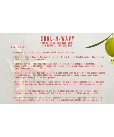 On Natural Next Image Curl-n-Wavy Conditioner & Detangler - Olive Oil Shea Butter Jojoba Oil & Vitamin E - 8oz | Best for Curly Hair Care - Buy Online on GoSupps.com
