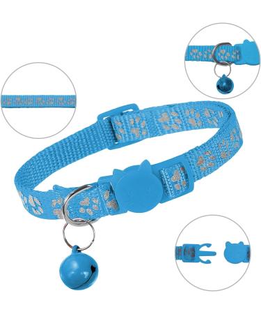 Neuwehe Cat Dishes Set with Leash - Adjustable Cat Harness & Tableware for Big Cats & Small Dogs (M Blue) - Outbreak-Proof & Durable - Buy Online on GoSupps.com
