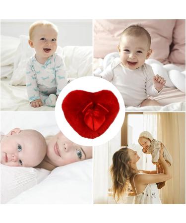 Body Powder Applicator - Heart Shape Powder Puff Soft Long-haired Body Powder Puff Washable Powder Puff for Baby Body - Buy Online on GoSupps.com