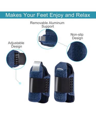 Welnove Toe Splint - Toe Straightener for Hammer Toe, Bent Toe, Claw Toe - Blue-Toe Support Wrap - Buy Online on GoSupps.com