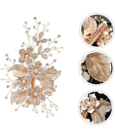 FRCOLOR Flower Leaf Hairpin Hair Accessory for Women Bobby Pin Hair Clips Womens Barrettes for Hair Bobby Clip Hair Cutting Guide Tool Crystal Headpiece Rhinestone Headgear Miss To Weave - Buy Online on GoSupps.com