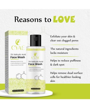 2% Salicylic Acid Face Wash for Oily and Acne-Prone Skin 50ml (1) - Buy Online on GoSupps.com