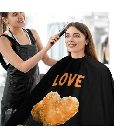 I Love Chicken Nuggets Barber Cape - Large Hair Cutting Apron for Adults | Stylish Hairdressing Gear - Buy Online on GoSupps.com