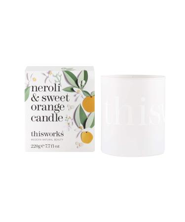 This Works Neroli and Sweet Orange Candle 220 g - Luxury Candle Enriched with Essential Oils - Hand Poured Scented Candle with a 40hr Burn Time for a Revitalising Aromatherapy Experience Neroli & Sweet Orange Candle