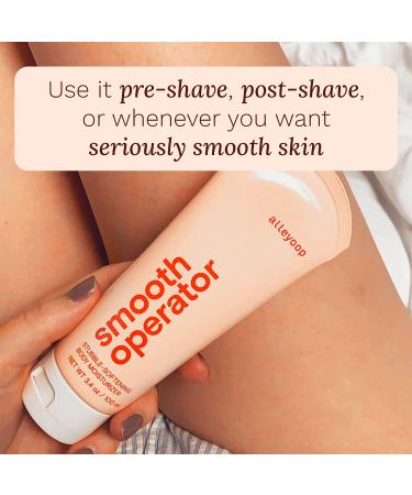 ALLEYOOP Smooth Operator Stubble-Softening Body Moisturizer with Vitamin A, C, E & Jojoba Oil - Pre & Post Shave Hydration - Cruelty-Free - Buy Online on GoSupps.com