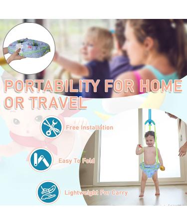 Baby Door Jumper - Adjustable Strap Exerciser for Active Infants 6-24 Months - Buy Online on GoSupps.com