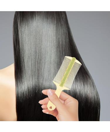 Baluue Lot de 6 peignes dents fines double face avec long manche pour enlever efficacement les pellicules pour filles adultes et animaux domestiques Vert/noir - Buy Online on GoSupps.com