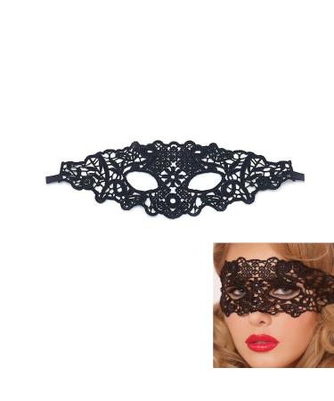 Sexy Lady Girl Lace Eye Mask for Halloween Masquerade Party Black