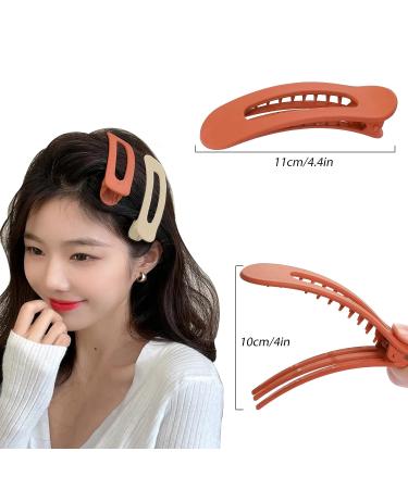 8PCS Large Matte Flat Claw Clips for Thick Hair | Non-slip Strong Hold Hair Styling Accessories for Women Girls - Buy Online on GoSupps.com