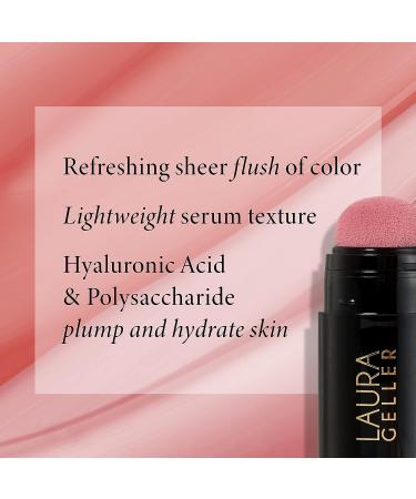 Laura Geller New York Serum Blush Tint - Poppy Peach | Lightweight Liquid Cheek Blush - Buy Online on GoSupps.com