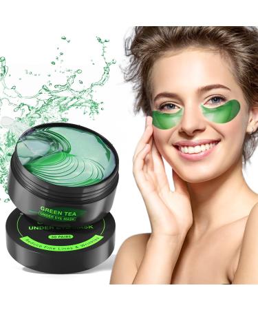Collagen Under Eye Patches,30 Pairs Under Eye Gel Pads Eye Mask Treatment with Anti-Aging Hyaluronic Acid For Moisturizing & Reducing Dark Circles Puffiness Wrinkles Fine Lines for Women and Men