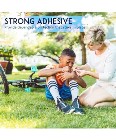 Glitter Strips Bandages for Kids - 200 Count Latex-Free Adhesive Bandages for Wound Care & First Aid - Fun & Colorful 3/4 x 3" Design - Buy Online on GoSupps.com