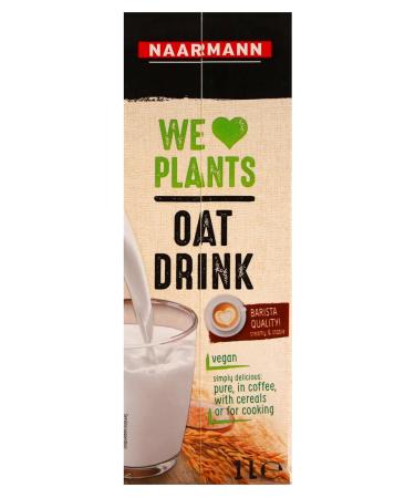 Naarmann Oat Drink Vegan - Pack of 12 (12 x 1L) | Dairy-Free Gluten-Free & Eco-Friendly | International Shipping Available - Buy Online on GoSupps.com