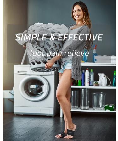 Copper Arch Support Relief Plus - Vegpoet Plantar Fasciitis Arch Supports with Gel Pads for Men & Women - Flat Feet Pain Relief (1 Pair Black) - Buy Online on GoSupps.com