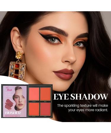  Nkmifeg Makeup Palette Book 4 Layers Long Lasting Foldable Multifunction Beauty Supplies Contour Palette and Blush for Mature Women Artists Wedding Prom Office Evening Fashion - Buy Online on GoSupps.com