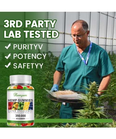 Hemp Gummies 3 Packs High Potency Pure Organic Supplement- for Sleep Pain Anxiety Relief - with Natural Hemp Oil Extract Edible Gummy Vegan Non-GMO - Buy Online on GoSupps.com