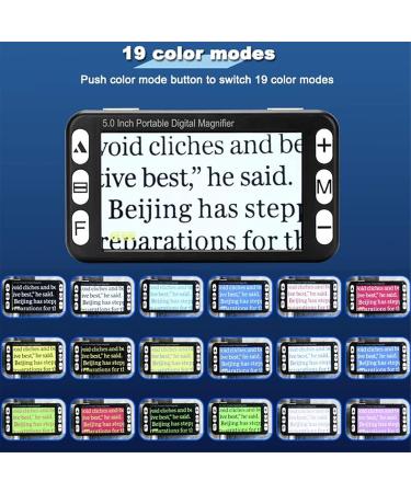 Electronic Reading Aid Digital Magnifier Digital HD - 5" Portable Video Magnifier 4x-32x-for Support Output to TV Best Gift for Low Vision - Buy Online on GoSupps.com