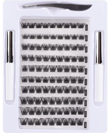 SISILILY Individual Cluster Lashes Kit | Reusable 3D Eyelash Extension | Soft Natural C CC D Curl | With Glue | 90 clusters - DM05 - Buy Online on GoSupps.com