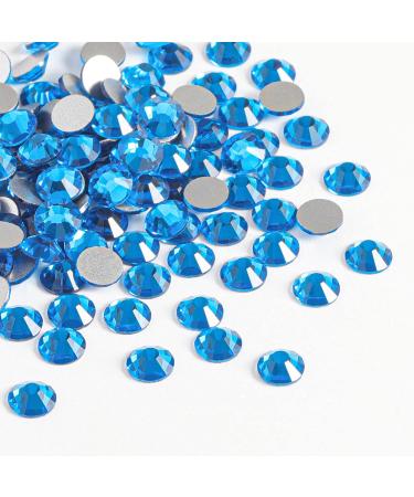 Beadsland 288 Flat Back Rhinestones - Capri Blue SS30 Nail Crystals for Stunning Nail Art - Buy Online on GoSupps.com
