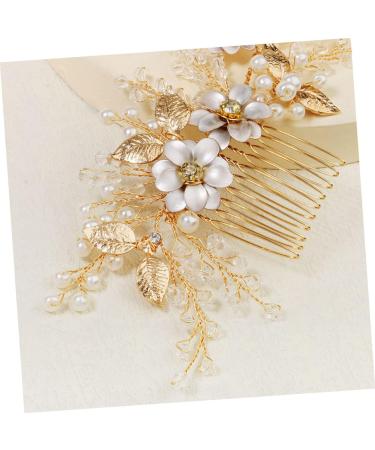 DRESSOOS Bead Hair Comb Wedding Headpiece for Bride Brides Hair Comb Flowers Decor Bridal Headpieces for Wedding Bunny Ears for Kids Crystal Decor The Flowers Bridesmaid Accessories Pearl - Buy Online on GoSupps.com