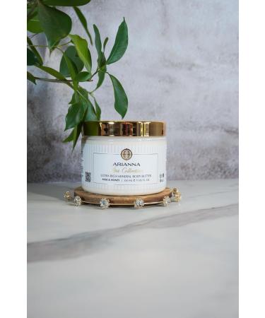 ARIANNA-SKINCARE Ultra Rich Mineral Body Butter | Vegan Moisturizer for Dry Skin - Milk & Honey | Dead Sea Hydrating Cream - Buy Online on GoSupps.com