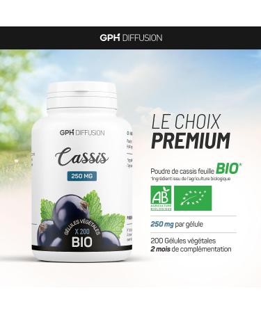 Organic Blackcurrant - 250 mg - 200 vegetable capsules - Buy Online on GoSupps.com