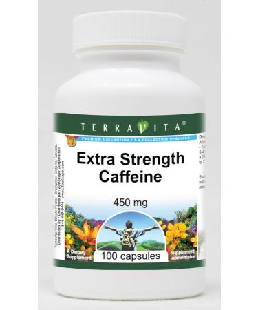 Extra Strength Caffeine 450mg - 100 Capsules for Energy Boost | Fast International Shipping - Buy Online on GoSupps.com