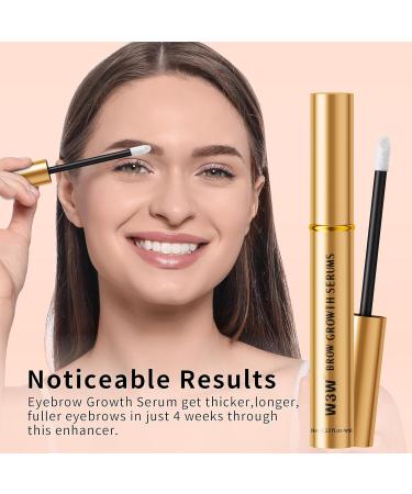 Eyebrow Growth Serum - Natural Enhancer for Fuller Thicker Brows in 4 Weeks | 4ML Plant Extracts Eyebrow & Lash Serum (Gold - Buy Online on GoSupps.com